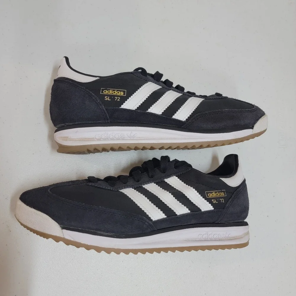 Adidas Originals SL72 Black Sneakers Casual Shoes M Size 7.5 / W Size 9